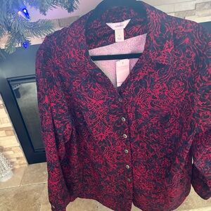 CJ Banks Red and Black Jacket